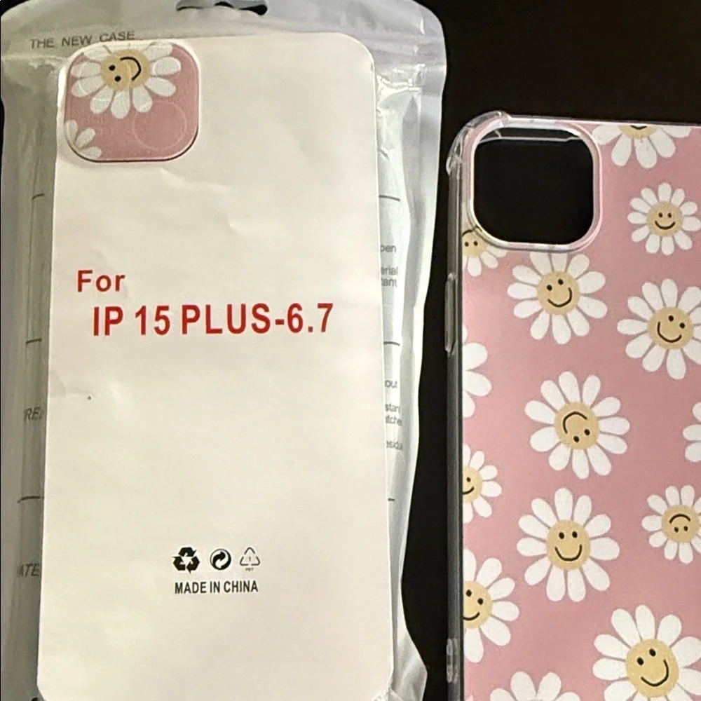 Pink Daisy iPhone 15 Plus Case